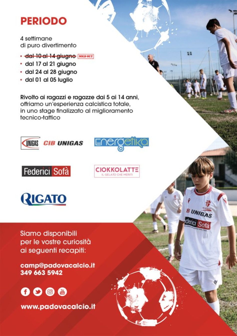 Camp Calcio Padova-Noventa Padovana-Estate 2024