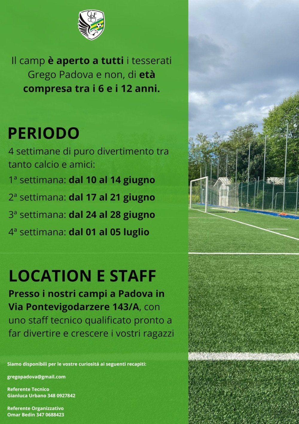 Pontevigodarzere-Padova-Grego-centri-estivi-calcio-estate-2024-camp-calcio-1