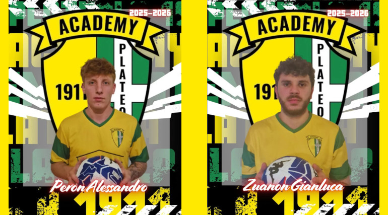 I giocatori Alessandro Peron e Gianluca Zuanon all’Academy Plateola