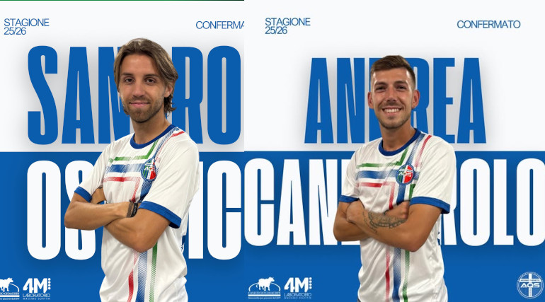 I giocatori Sandro Ostojic e Andrea Canevarolo confermati all’AQS Borgo Veneto
