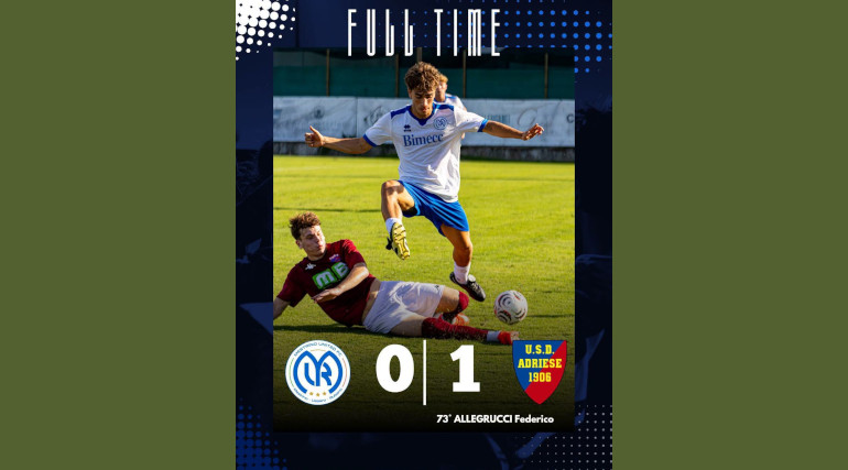 Mestrino United-Sconfitta di misura contro l'Adriese